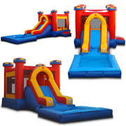 inflatable slide bouncer combo